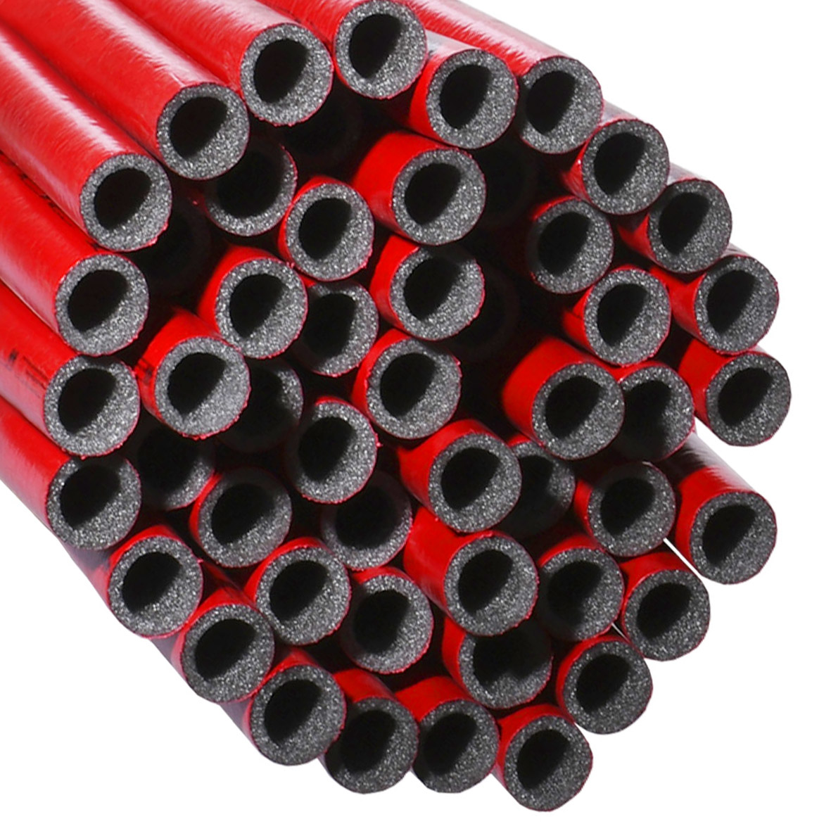 Утеплитель EXTRA красный для труб (6мм), ф18 ламинированный  Теплоизол