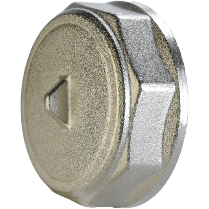 Заглушка никелированная 1 1/4″ВР штампованная А1010А(нк) VA