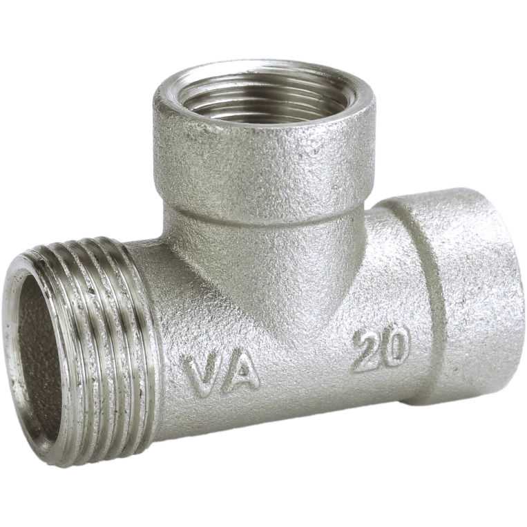 Трійник редукційний 3/4″х1/2″х1/2″ЗВВ нікельований A0225А(нк)