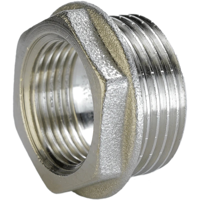 Футорка 1 1/2″х1 1/4″ЗВ нікельована А0754А(нк)