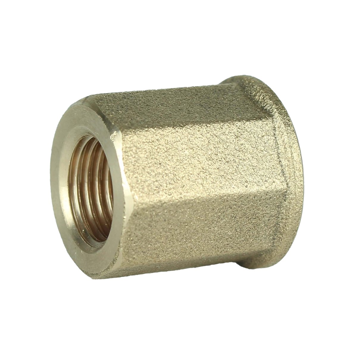Муфта 3/8″ВВ латунна восьмигранна А0301А