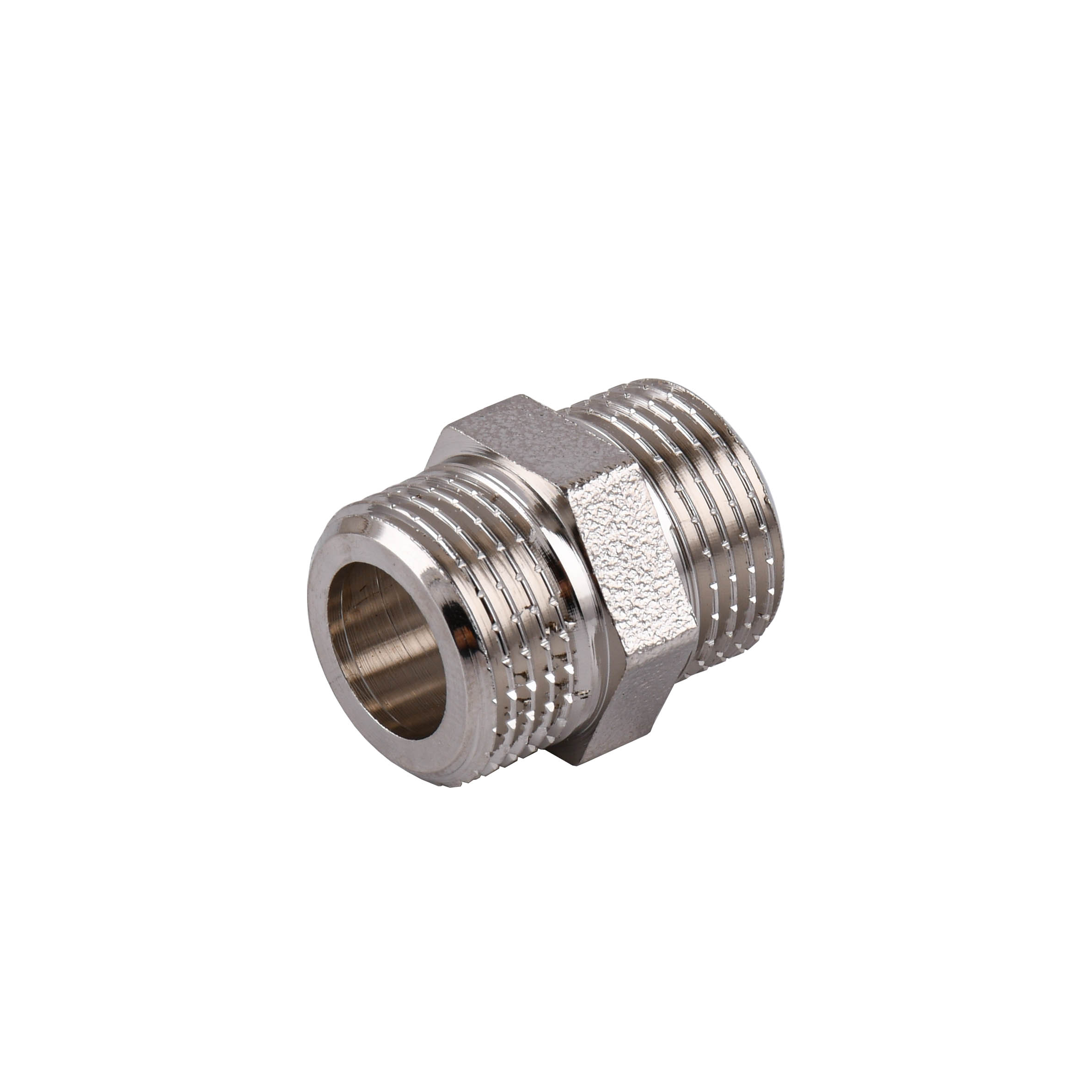 Ніпель 3/8″ЗЗ нікельований під прокладку NN222G OPTIMUM