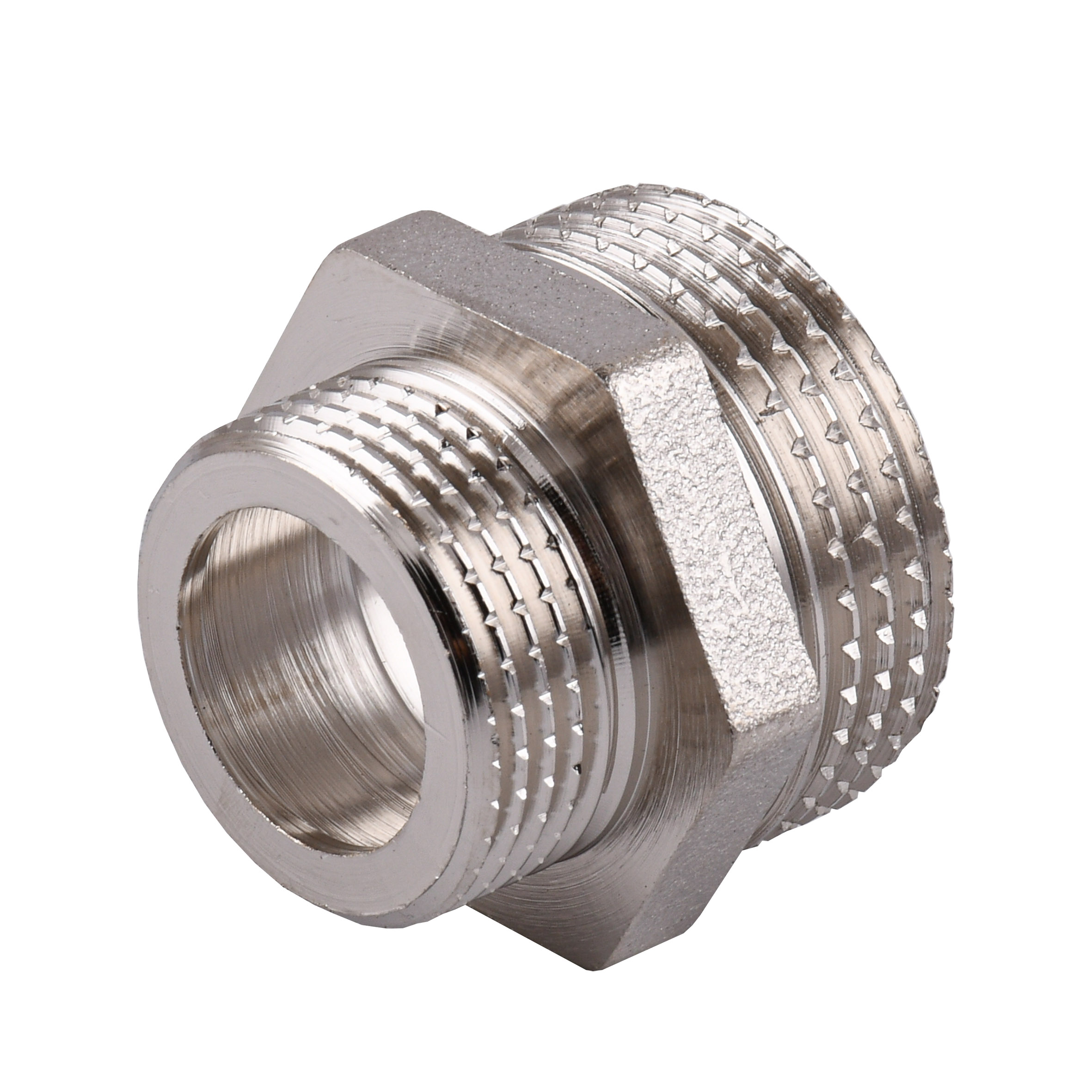 Ніпель редукційний 1″х3/4″ЗЗ нікельований під прокладку NN542G OPTIMUM