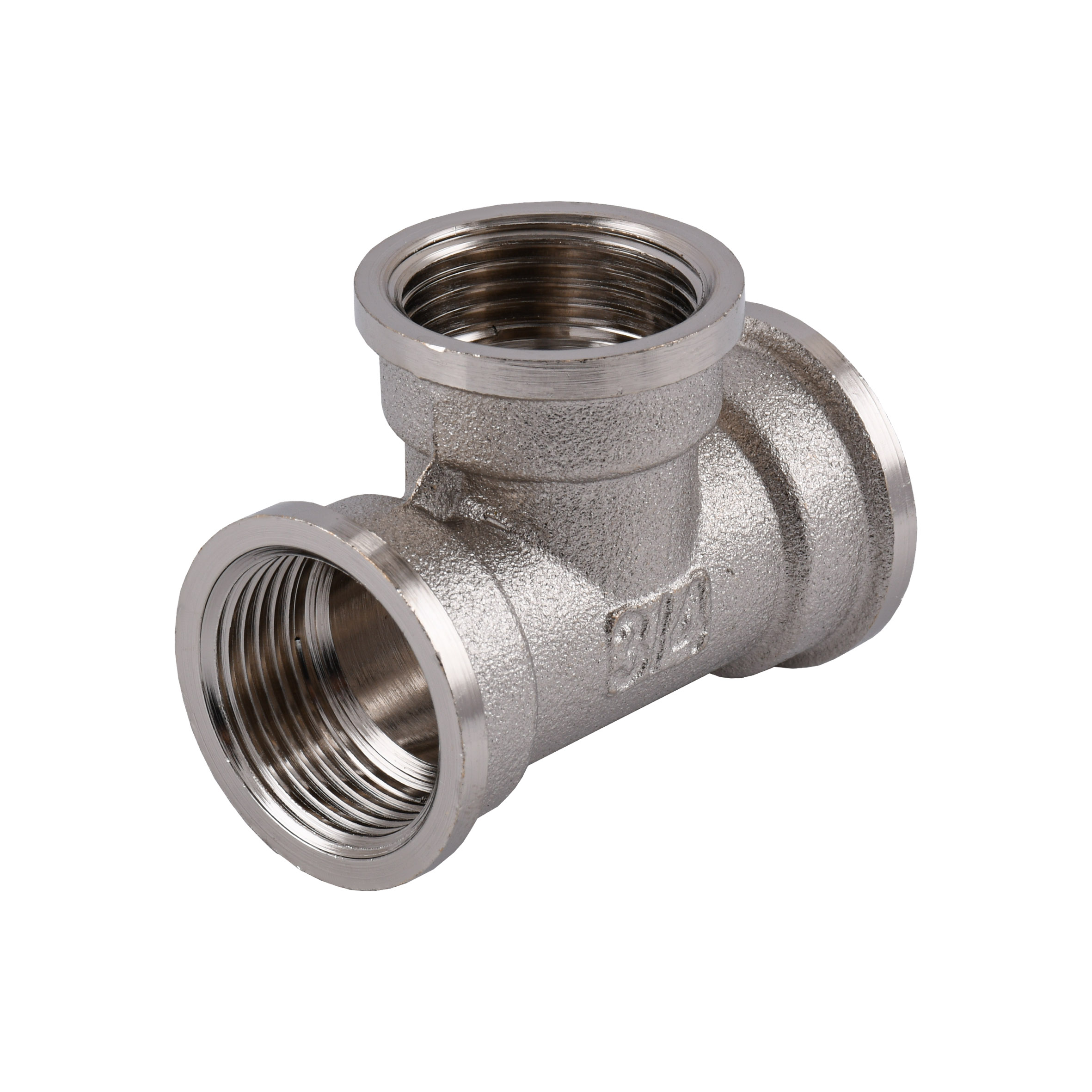 Трійник 3/4″ВВВ нікельований NT441S OPTIMUM