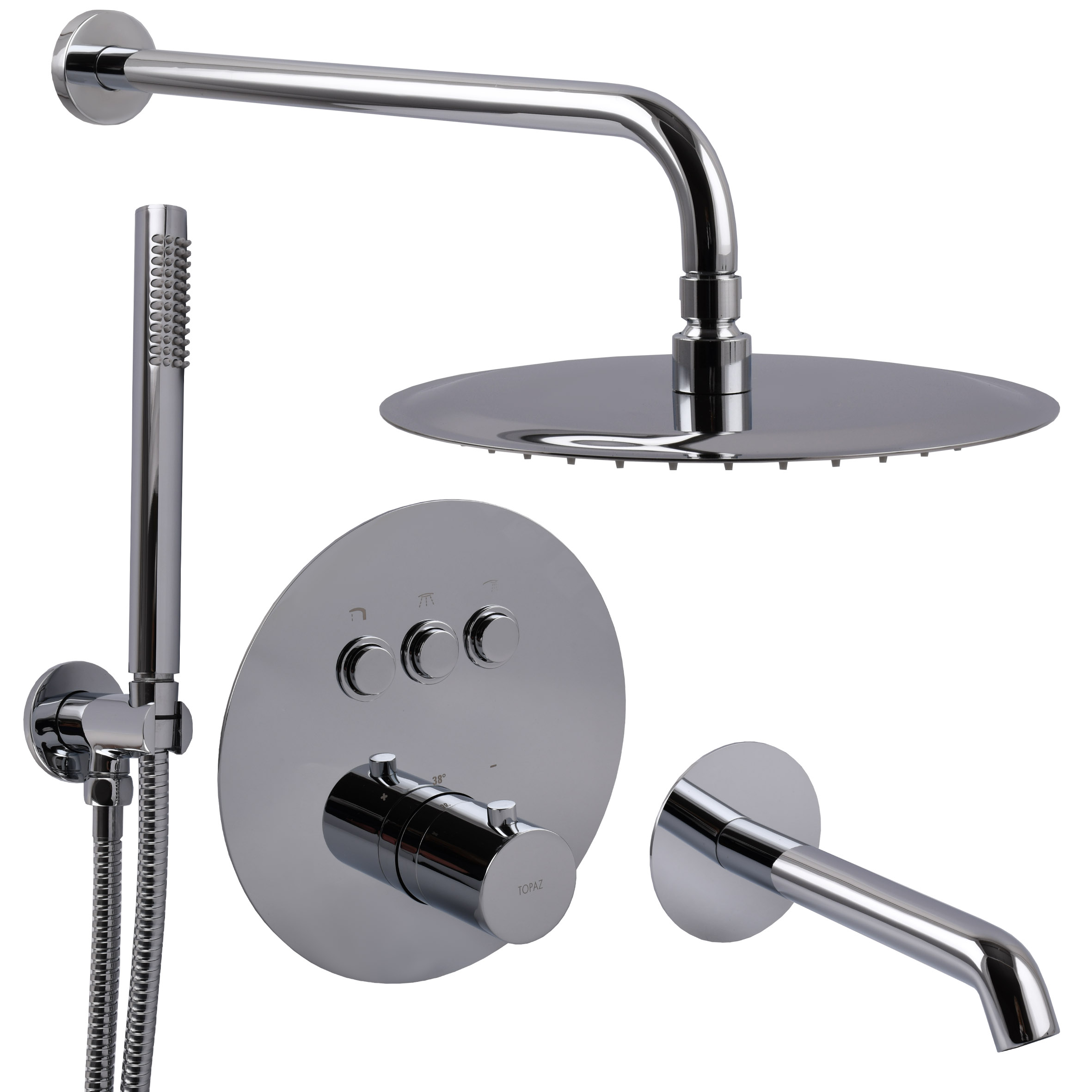 Душова система вбудована TOPAZ LOFT TLF 32117-L06-C-Termostat