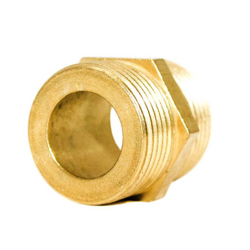 Ніпель 1/2″ЗЗ латунний під прокладку LN332G OPTIMUM